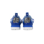 EM Sneakers Louis Vuitton LV Skate Sneaker New Blue Woolen Fabric