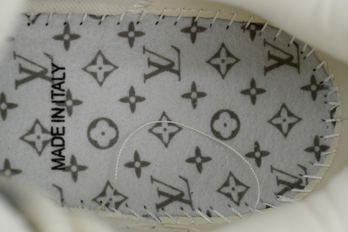 EM Sneakers Louis Vuitton LV Skate Sneaker New Blue Woolen Fabric