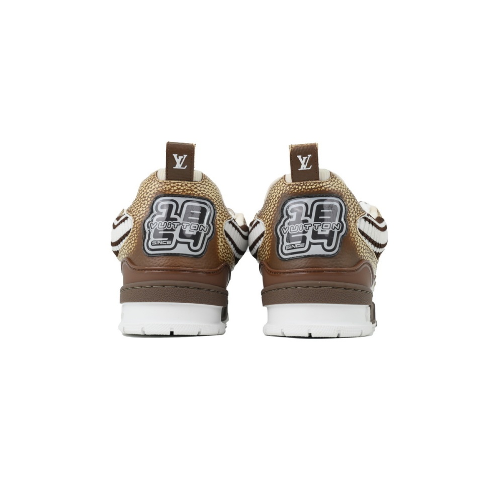 EM Sneakers Louis Vuitton LV Skate Sneaker New khaki Wool Weaving