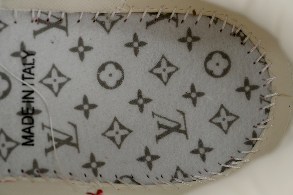 EM Sneakers Louis Vuitton LV Skate Sneaker New Red Woolen Fabric