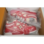EM Sneakers Louis Vuitton LV Skate Sneaker New Red Woolen Fabric