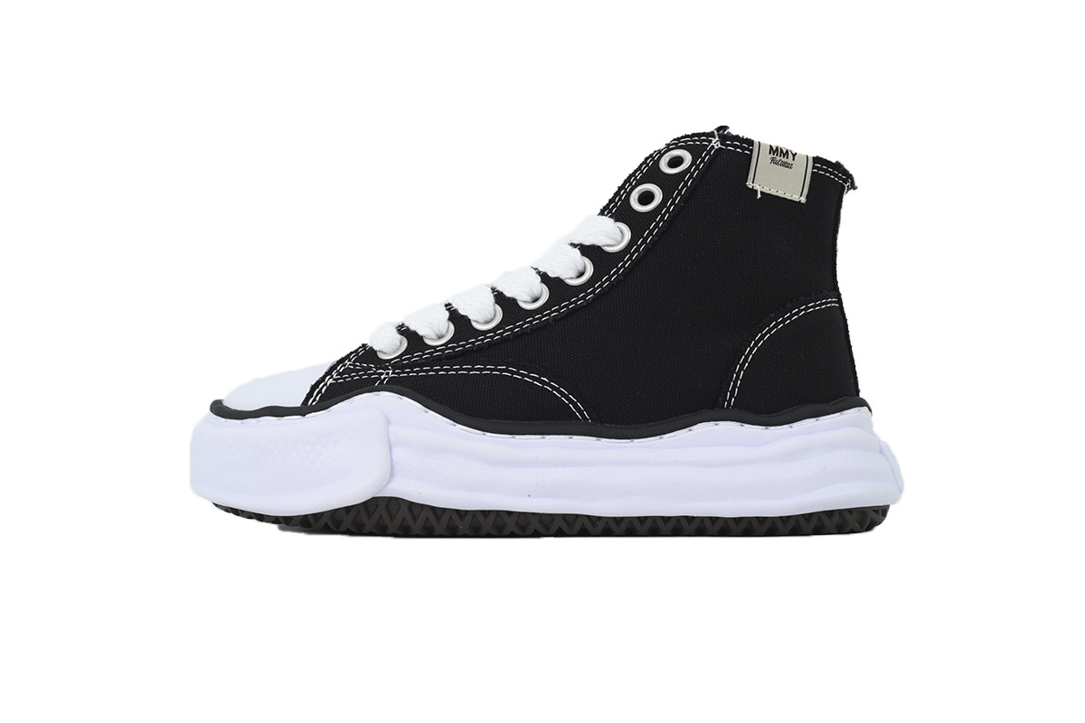EM Sneakers Mihara Yasuhiro PETERSON OG Sole High-top Sneaker Black And White NO.737