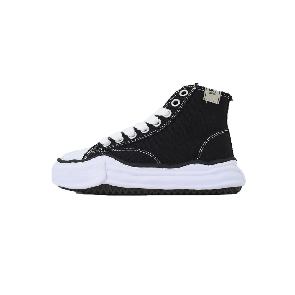 EM Sneakers Mihara Yasuhiro PETERSON OG Sole High-top Sneaker Black And White NO.737