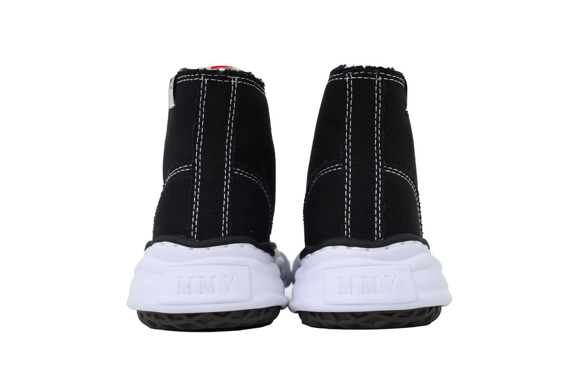 EM Sneakers Mihara Yasuhiro PETERSON OG Sole High-top Sneaker Black And White NO.737