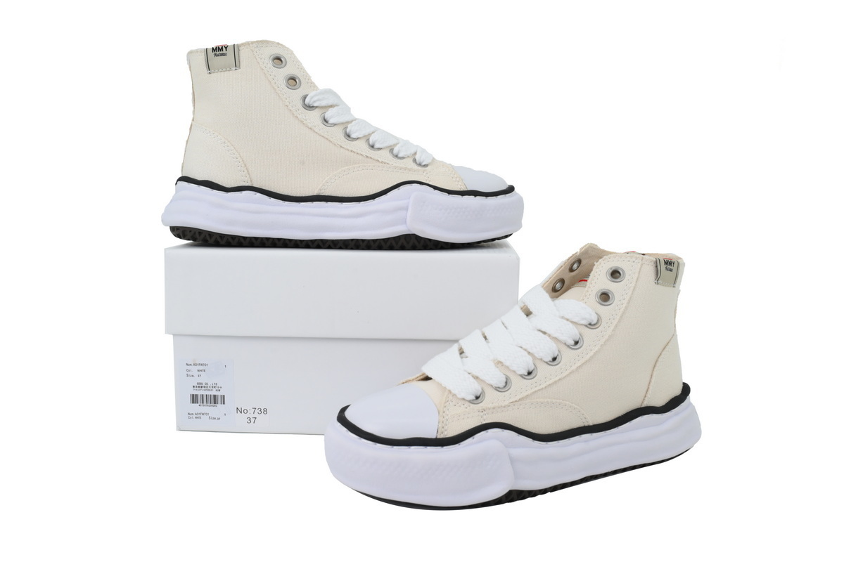 EM Sneakers Mihara Yasuhiro PETERSON OG Sole High-top Sneaker White NO.738