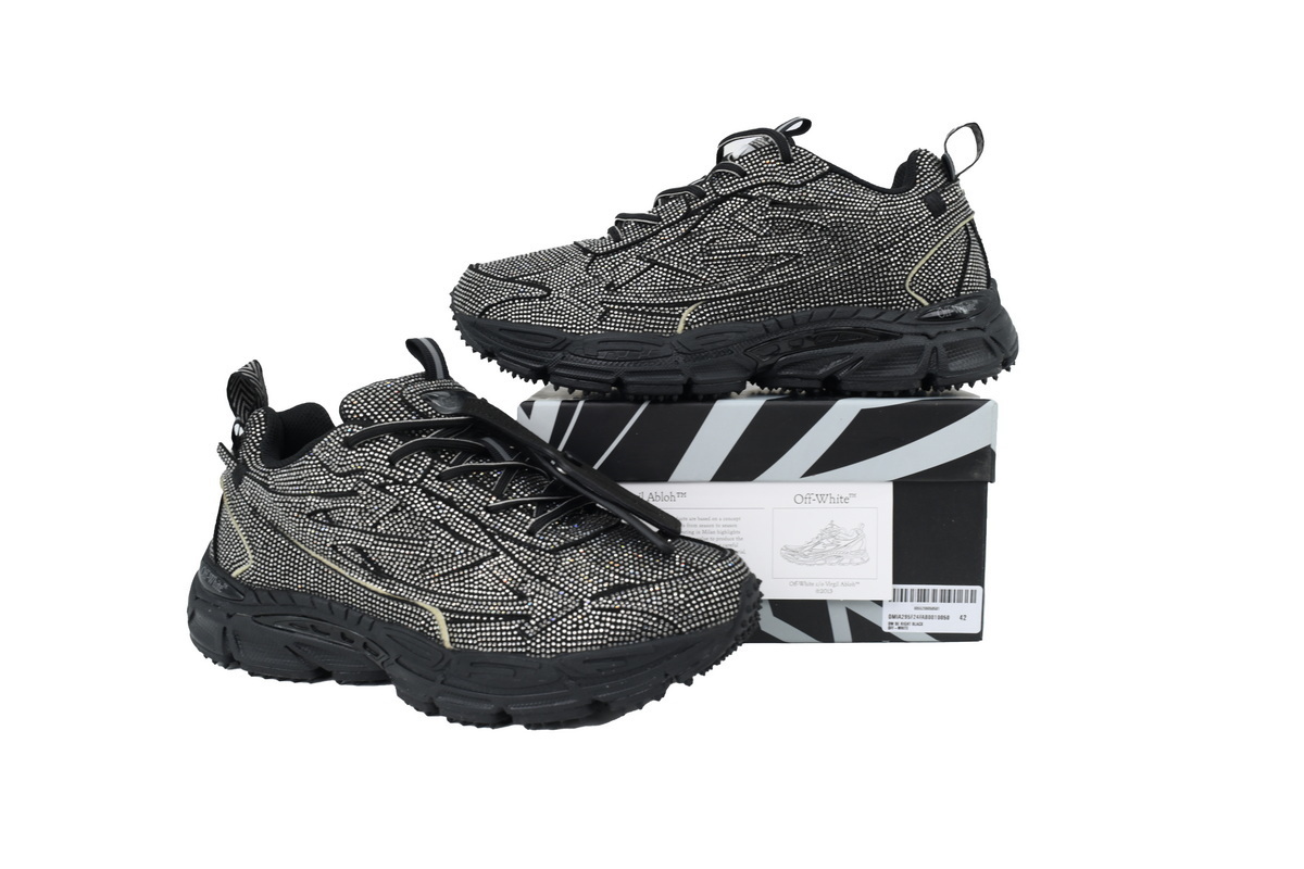 EM Sneakers OFF-WHITE Be Right Back Out Of Black Glitter