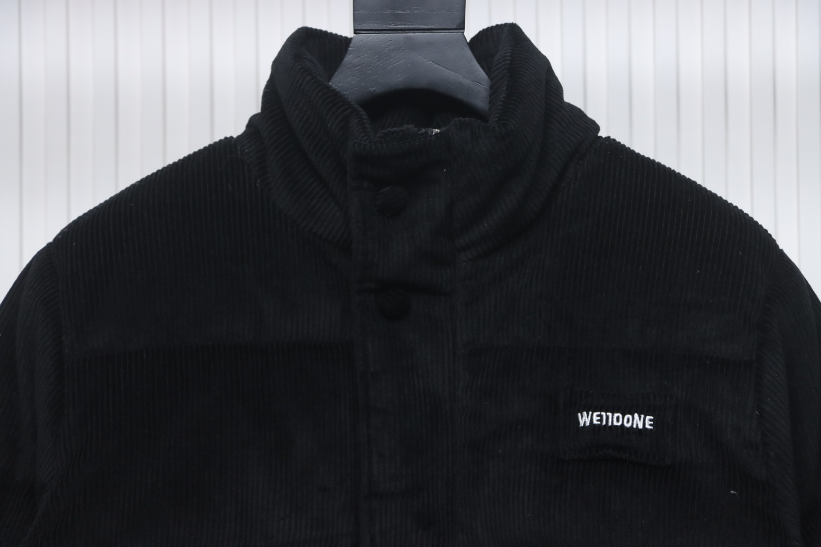 EM Sneakers WE11DONE 24FW Corduroy Down Jacket Black