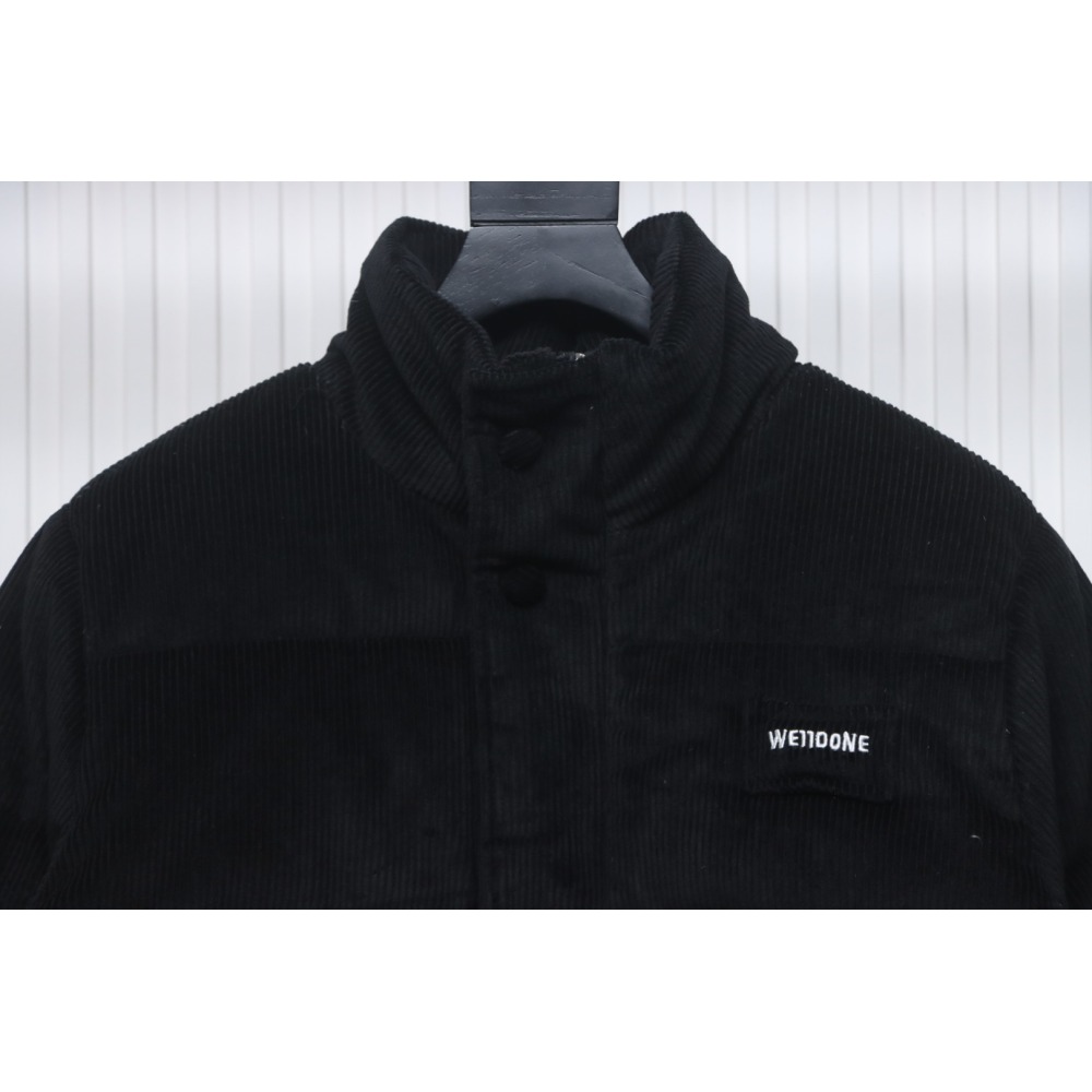 EM Sneakers WE11DONE 24FW Corduroy Down Jacket Black