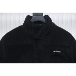 EM Sneakers WE11DONE 24FW Corduroy Down Jacket Black