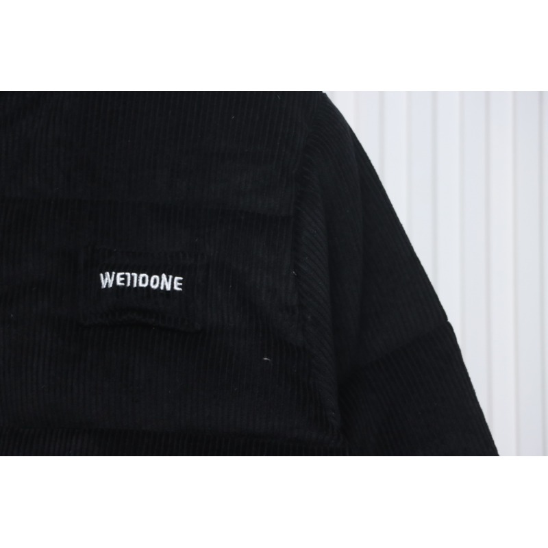 EM Sneakers WE11DONE 24FW Corduroy Down Jacket Black