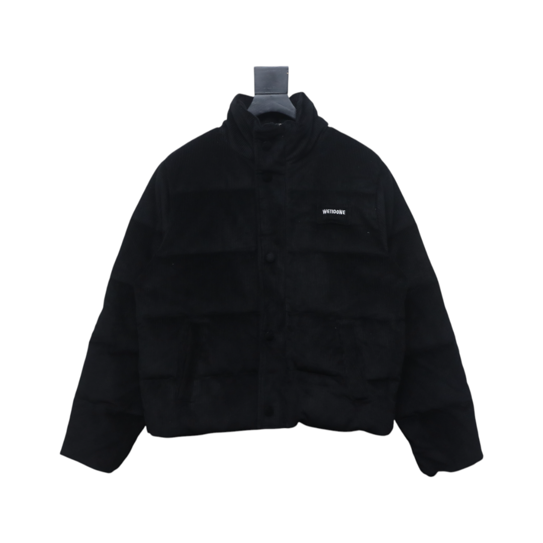 EM Sneakers WE11DONE 24FW Corduroy Down Jacket Black