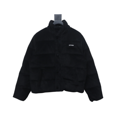 EM Sneakers WE11DONE 24FW Corduroy Down Jacket Black 01
