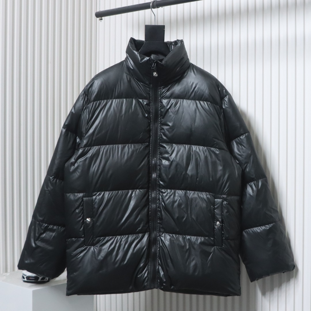 EM Sneakers WE11DONE 24Fw Rivet Long Down Jacket Black