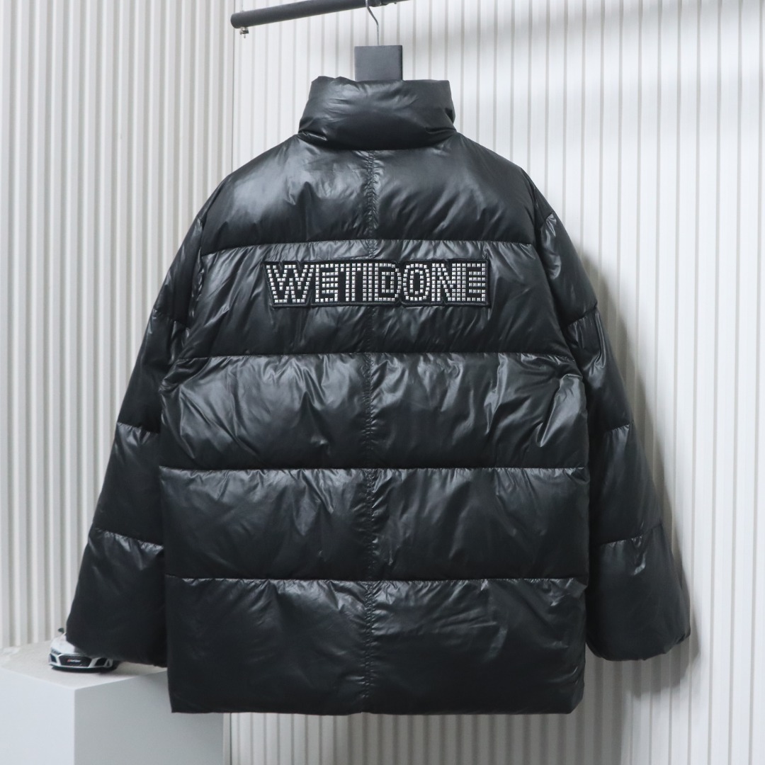 EM Sneakers WE11DONE 24Fw Rivet Long Down Jacket Black