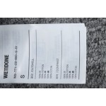 EM Sneakers WE11DONE Logo Hooded Down Jacket Black