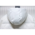 EM Sneakers WE11DONE Logo Hooded Down Jacket White