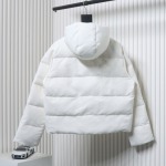 EM Sneakers WE11DONE Logo Hooded Down Jacket White