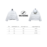 EM Sneakers WE11DONE Logo Hooded Down Jacket White