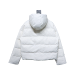 EM Sneakers WE11DONE Logo Hooded Down Jacket White