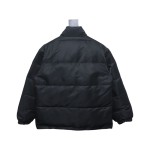 EM Sneakers WE11DONE Logo Stand Collar Down Jacket Black