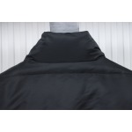 EM Sneakers WE11DONE Logo Stand Collar Down Jacket Black