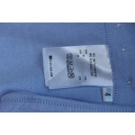 EM Sneakers Thom Browne Blue and White Patchwork Long Sleeve Shirt