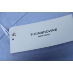 EM Sneakers Thom Browne Blue and White Patchwork Long Sleeve Shirt