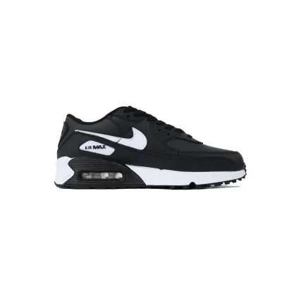 EM Sneakers Nike Air Max 90 Leather GS Black White 02