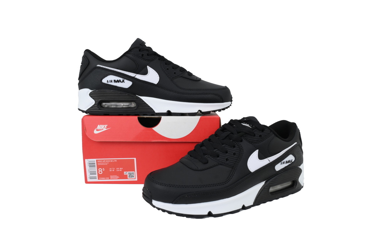 EM Sneakers Nike Air Max 90 Leather GS Black White