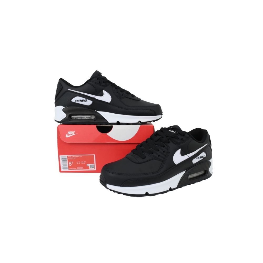 EM Sneakers Nike Air Max 90 Leather GS Black White