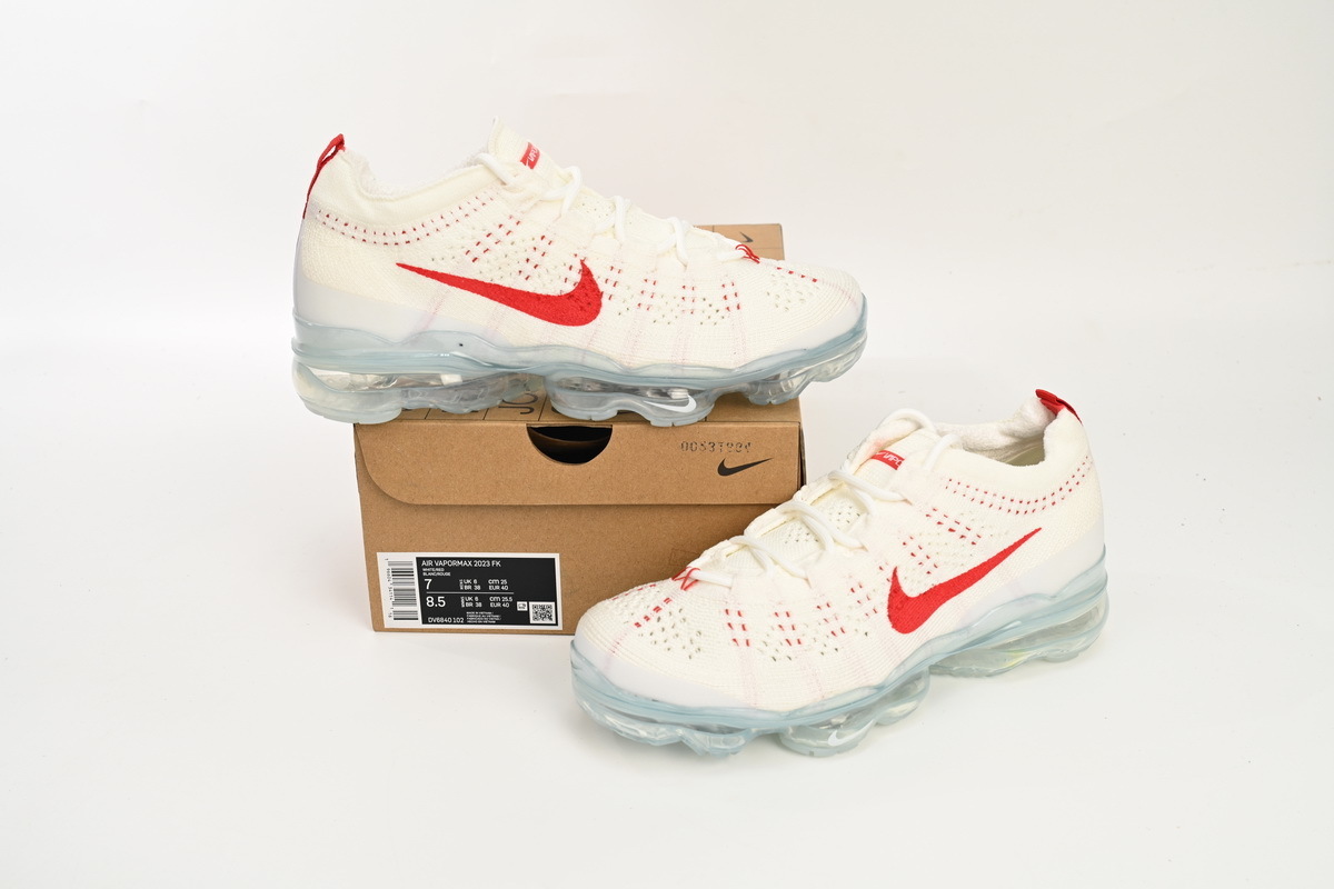 EM Sneakers Nike Air VaporMax 2023 Flyknit White Red