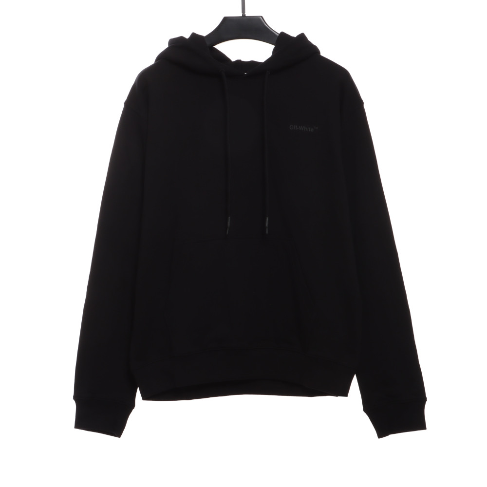 EM Sneakers Off-White Hoodie Black Overlapping Zebra Crosshairs Arrow Print