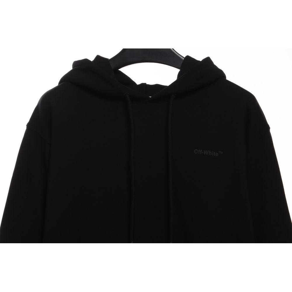 EM Sneakers Off-White Hoodie Black Overlapping Zebra Crosshairs Arrow Print