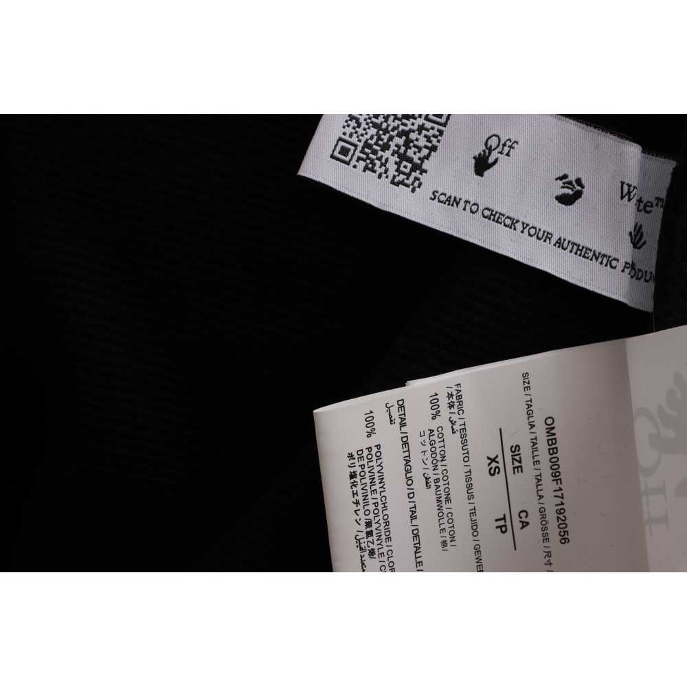 EM Sneakers Off-White Hoodie Black Overlapping Zebra Crosshairs Arrow Print