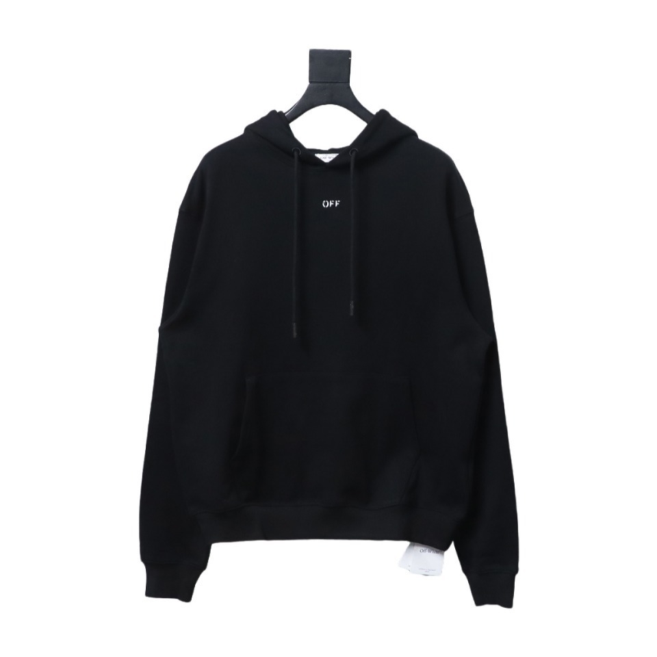 EM Sneakers Off-White Hoodie Black Moon Arrow Planet Print