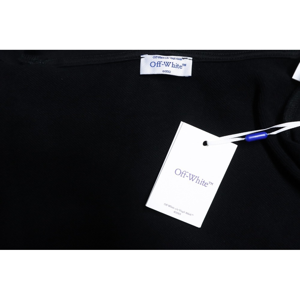 EM Sneakers Off-White Hoodie Black Moon Arrow Planet Print