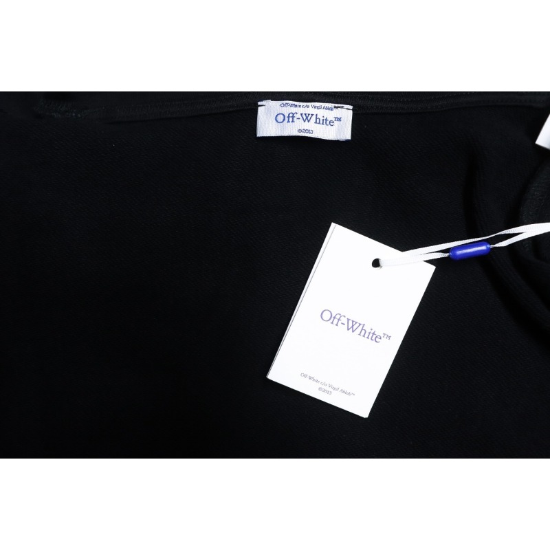 EM Sneakers Off-White Hoodie Black Moon Arrow Planet Print