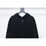 EM Sneakers Off-White Hoodie Black Moon Arrow Planet Print