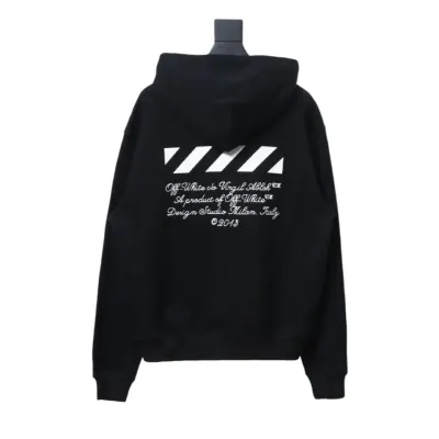 EM Sneakers Off-White Hoodie Black Number 23 Hoodie Slash Letter Print 02