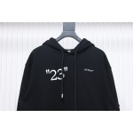 EM Sneakers Off-White Hoodie Black Number 23 Hoodie Slash Letter Print