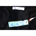 EM Sneakers Off-White Hoodie Black OW Acrylic Arrow Print
