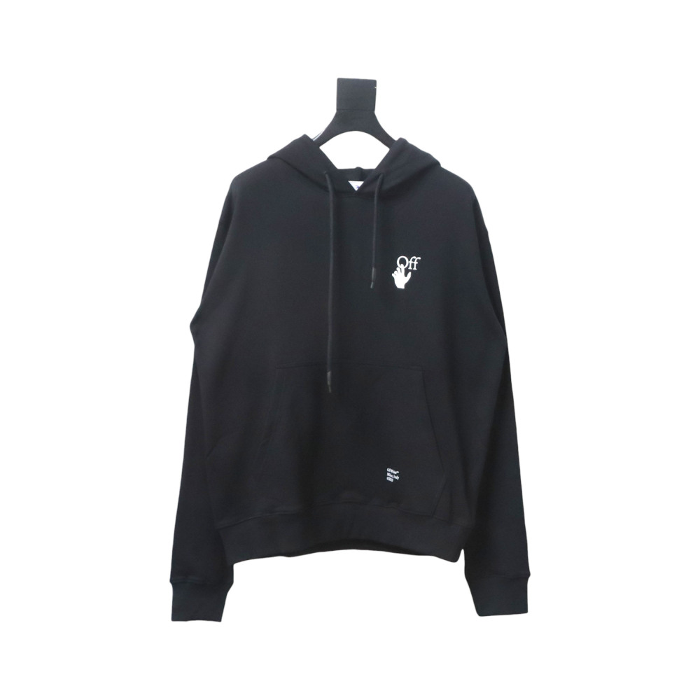EM Sneakers Off-White Hoodie Black OW Caravaggio Black and White Religious Print