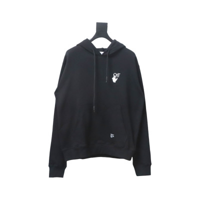 EM Sneakers Off-White Hoodie Black OW Caravaggio Black and White Religious Print 01