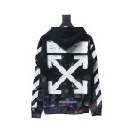 EM Sneakers Off-White Hoodie Black OW Starry Sky Fireworks Ink Print