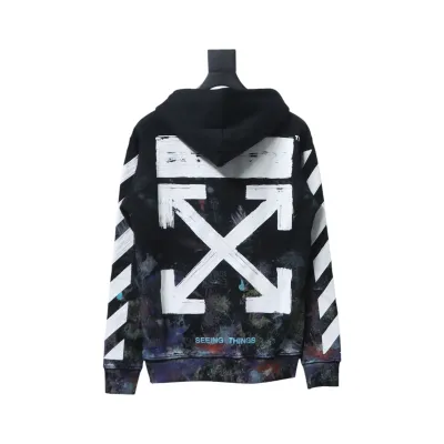 EM Sneakers Off-White Hoodie Black OW Starry Sky Fireworks Ink Print 02