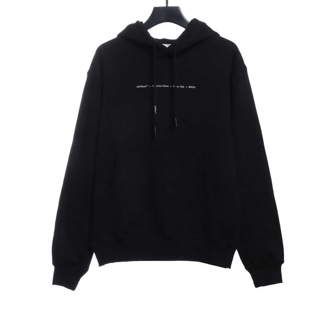 EM Sneakers Off-White Hoodie Eco Limited Edition Logo Green Arrow Black