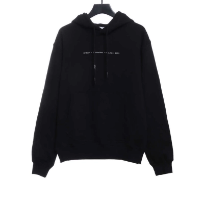 EM Sneakers Off-White Hoodie Eco Limited Edition Logo Green Arrow Black 01