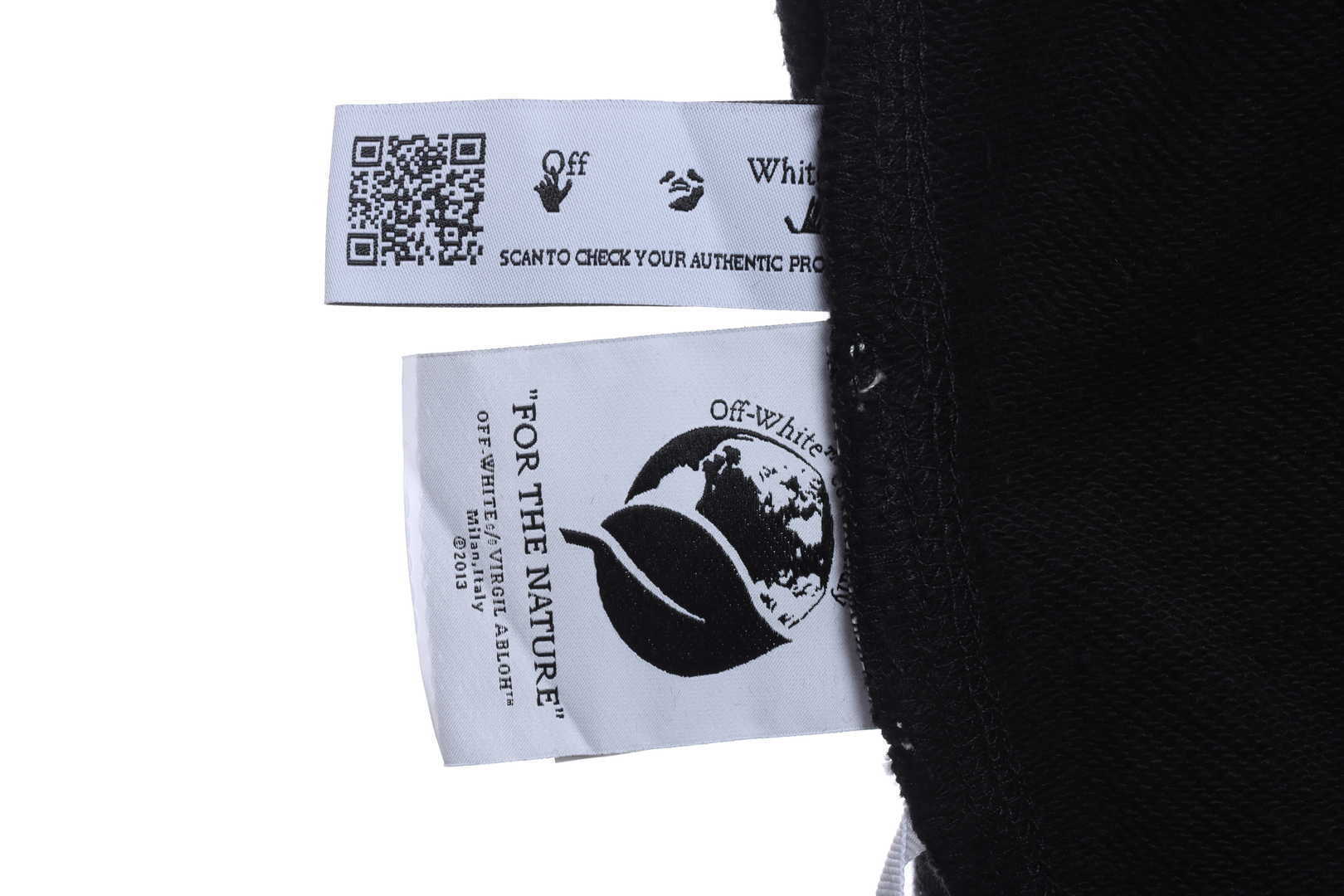 EM Sneakers Off-White Hoodie Eco Limited Edition Logo Green Arrow Black