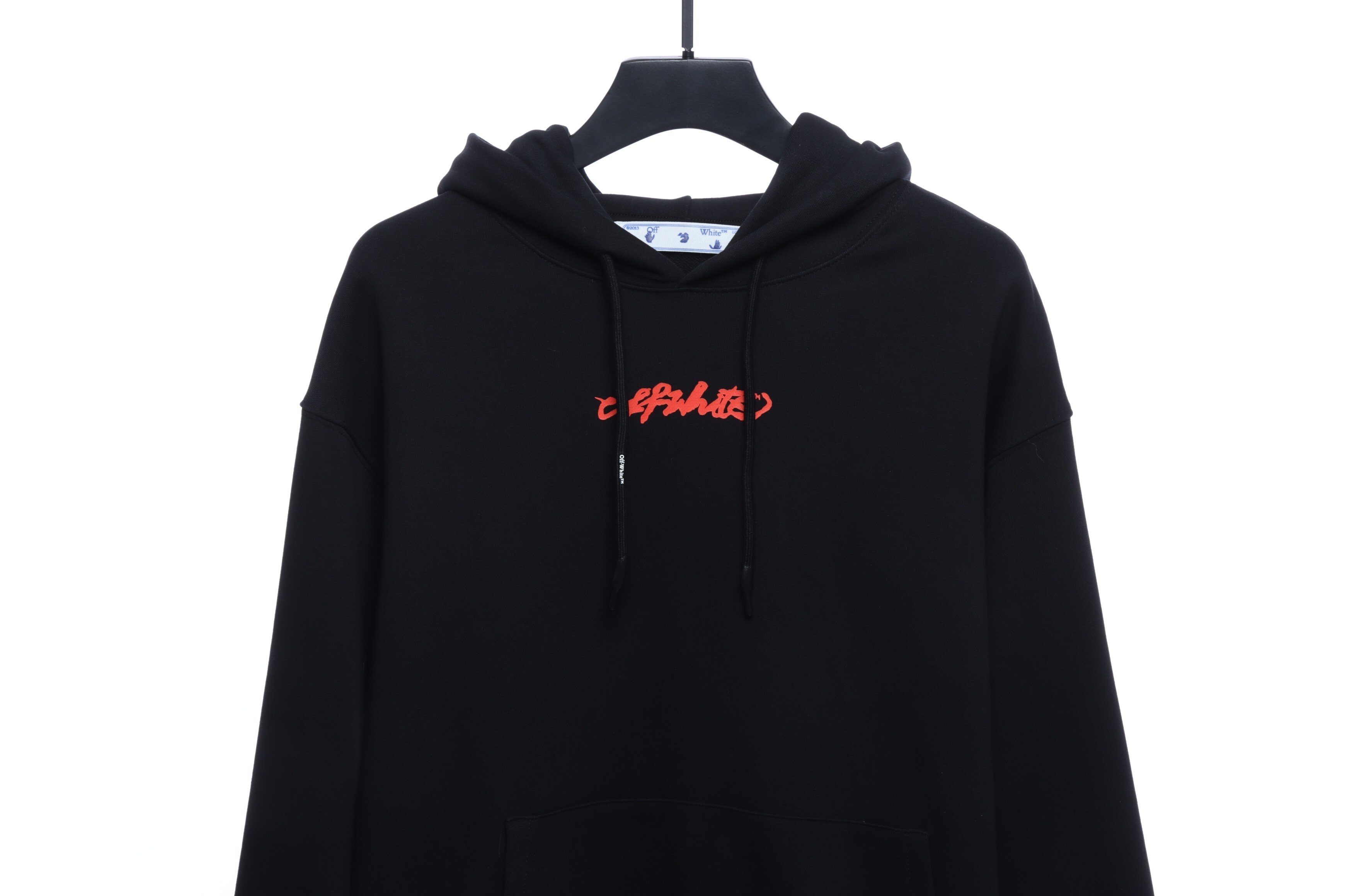 EM Sneakers Off-White Hoodie Eco Limited Edition Logo Red Arrow Black