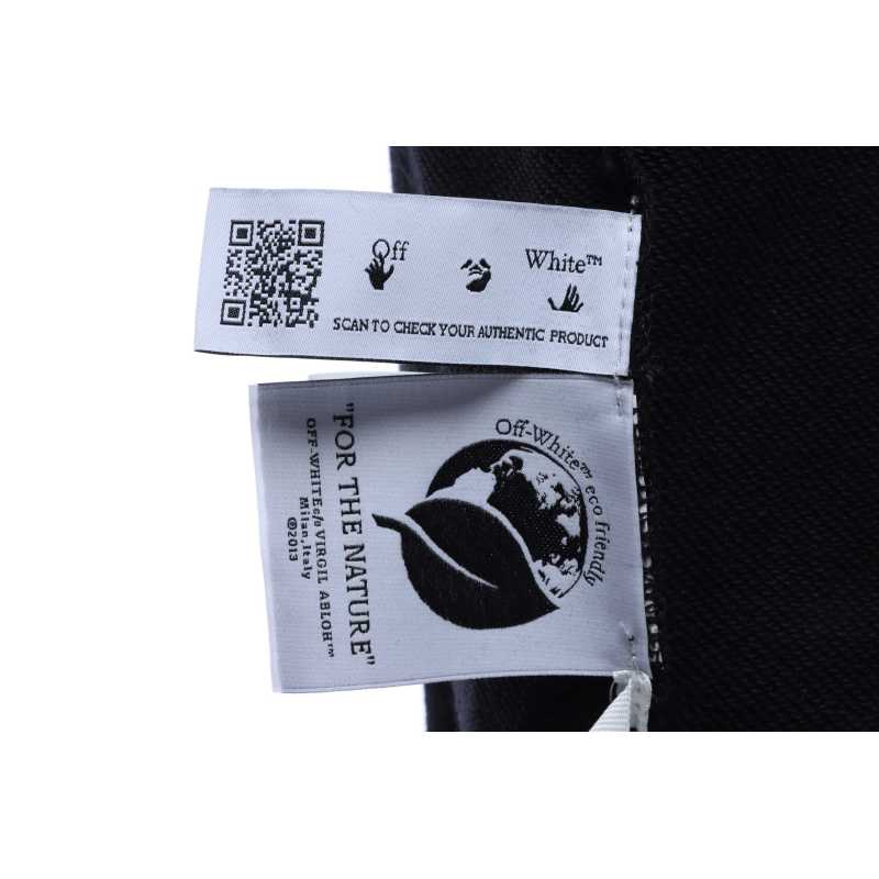 EM Sneakers Off-White Hoodie Eco Limited Edition Logo Red Arrow Black